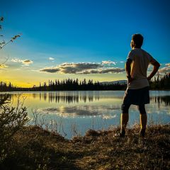 Abendlicher Trailrun zum Bergsee